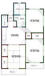 ドミール久我山 3DKの間取図画像