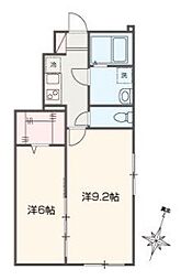 杉並区荻窪1丁目アパート 2Kの間取図画像