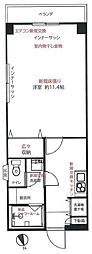 吉祥寺ウィング 1Kの間取図画像