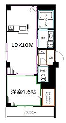 ドルチェヴィータ 1LDKの間取図画像