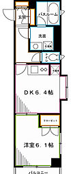 エクセリア荻窪 1DKの間取図画像
