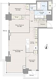 パークタワー西新宿 3LDKの間取図画像