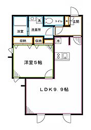 EMBELLIR中野富士見町 1LDKの間取図画像