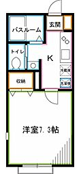 エスペランサ南荻窪 1Kの間取図画像