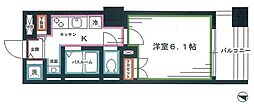 ウーノ・グランデ 1Kの間取図画像
