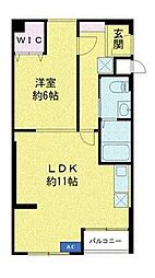 Clasico 1LDKの間取図画像
