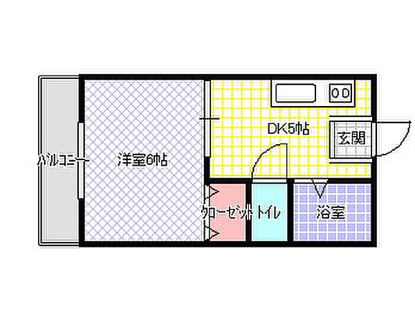 香里園パレスハイツ ｜大阪府寝屋川市田井町(賃貸マンション1DK・1階・23.00㎡)の写真 その2