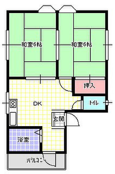 ロイヤルハイム大成 ｜大阪府寝屋川市大成町(賃貸マンション2DK・2階・36.00㎡)の写真 その2