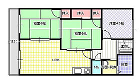 ネオコーポラス高宮A：B  ｜ 大阪府寝屋川市高宮1丁目（賃貸アパート3LDK・2階・60.66㎡） その2