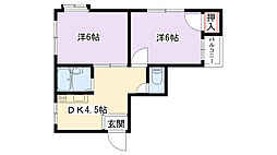 間取図画像 2DK