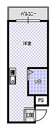 マンション・ザ・麻生 ワンルームの間取図画像