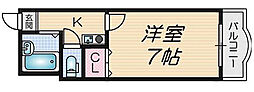 ランドロードトミオ 1Kの間取図画像