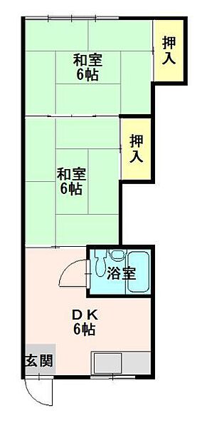 コーポ鎌田 06｜青森県弘前市大字宮川1丁目(賃貸アパート2DK・2階・36.43㎡)の写真 その2