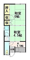 齋藤アパート 05 ｜ 青森県弘前市大字野田2丁目（賃貸アパート2K・2階・30.22㎡） その2