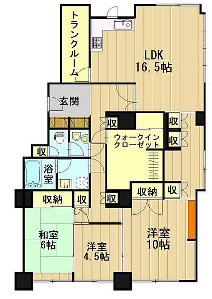 リアライズ山王 101｜青森県弘前市大字山王町(賃貸マンション3LDK・1階・132.49㎡)の写真 その2