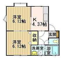 コレクション 201 ｜ 青森県弘前市大字松原東5丁目（賃貸アパート2K・2階・39.13㎡） その2