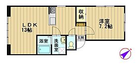 ジュラクハイツ B_2_1 ｜ 青森県弘前市大字徳田町（賃貸アパート1LDK・2階・44.77㎡） その1