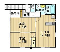 カーサラピスラズリII 2F ｜ 青森県弘前市大字高田1丁目（賃貸アパート2LDK・2階・59.62㎡） その2