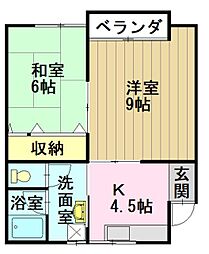 アルカサール 2Kの間取図画像