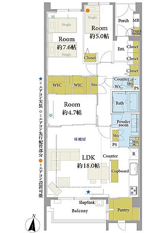間取り ラヴィドール杉並上井草 3階/-
