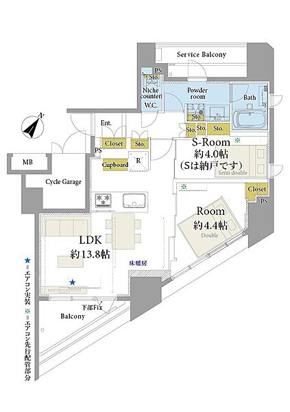 間取りを拡大表示