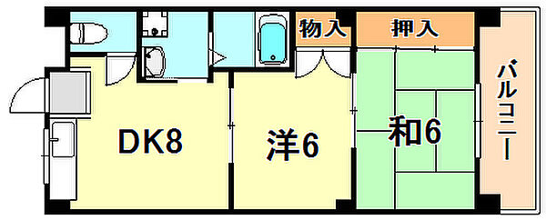 兵庫県神戸市垂水区舞子坂１丁目(賃貸マンション2DK・3階・40.00㎡)の写真 その2