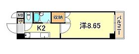 兵庫県神戸市西区前開南町２丁目（賃貸マンション1K・2階・26.21㎡） その2