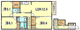 兵庫県明石市大久保町福田１丁目（賃貸アパート3LDK・2階・78.45㎡） その2