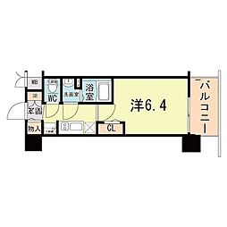 JR東海道・山陽本線 塚本駅 徒歩5分の賃貸マンション 5階1Kの間取り