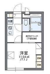 JR東海道・山陽本線 摂津本山駅 徒歩13分の賃貸マンション 1階1Kの間取り
