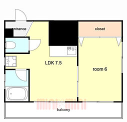 間取図画像 1LDK