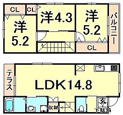 間取図画像 3LDK