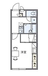 JR東海道・山陽本線 魚住駅 徒歩20分の賃貸アパート 2階1Kの間取り