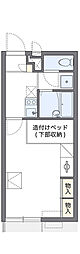 レオパレス魚住南 1Kの間取図画像