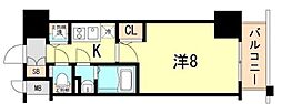 JR東海道・山陽本線 神戸駅 徒歩7分の賃貸マンション 5階1Kの間取り