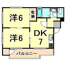 間取図画像 2DK