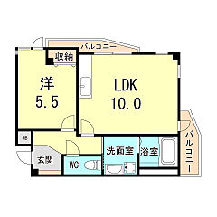 物件の間取り