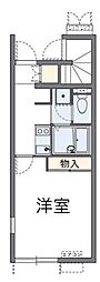 レオネクストウリュウ 1Kの間取図画像