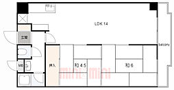 エーデルハイム大蔵谷 2LDKの間取図画像