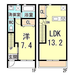 Mercure Court 1LDKの間取図画像