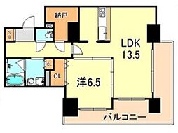 カナーレ桜町 1LDKの間取図画像