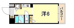 YKハイツ小久保 1Kの間取図画像