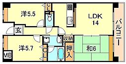 グランシャリオ 3LDKの間取図画像