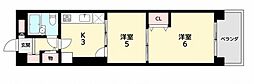 キャッスルコート2 2Kの間取図画像