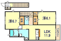 JR東海道・山陽本線 明石駅 バス18分 漆山下車 徒歩7分 2階/-