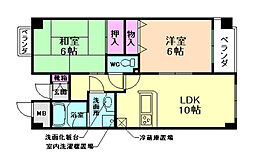 コートハウス・神田 2LDKの間取図画像