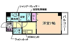 grandeetoile 1Kの間取図画像
