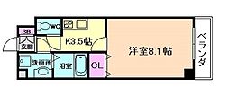 grandeetoile5 1Kの間取図画像