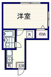 SEIWAビル 1Kの間取図画像