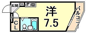 兵庫県尼崎市武庫之荘４丁目（賃貸マンション1R・4階・18.05㎡） その2